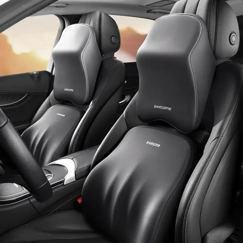 Memory Foam Car Neck Pillow Lumbar Support - جديد سيارة قطني دعم الظهر مسند