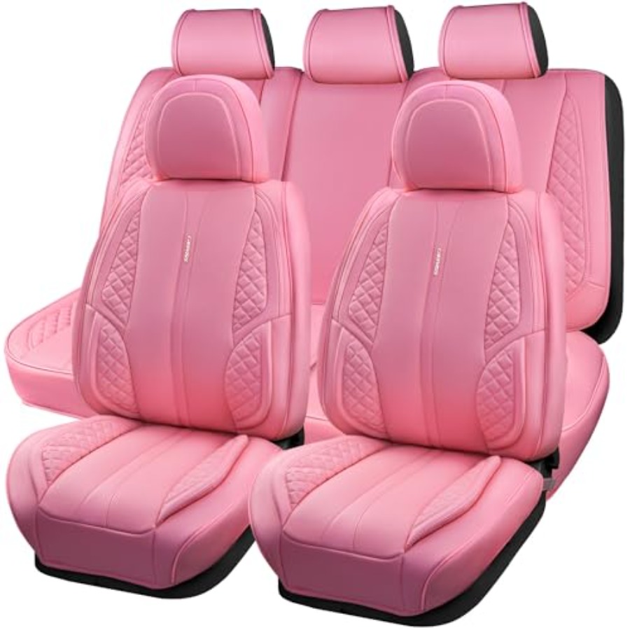 Leather Car Seat Covers Full Set Universal - أغطية مقاعد سيارة من جلد PU