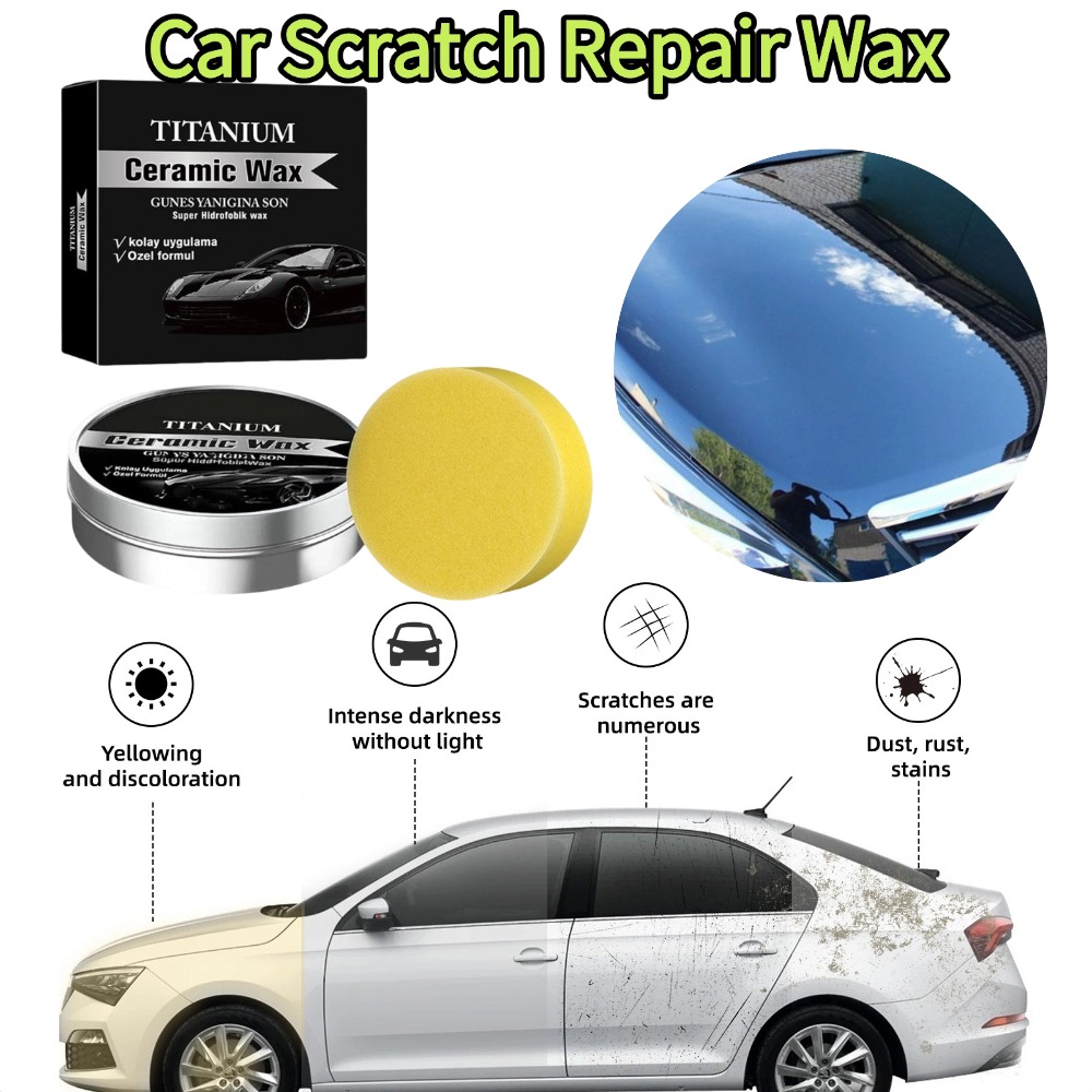 Car Scratch Repair Polishing Wax Paste - كريم شمع سيراميك التيتانيوم 100 جرام