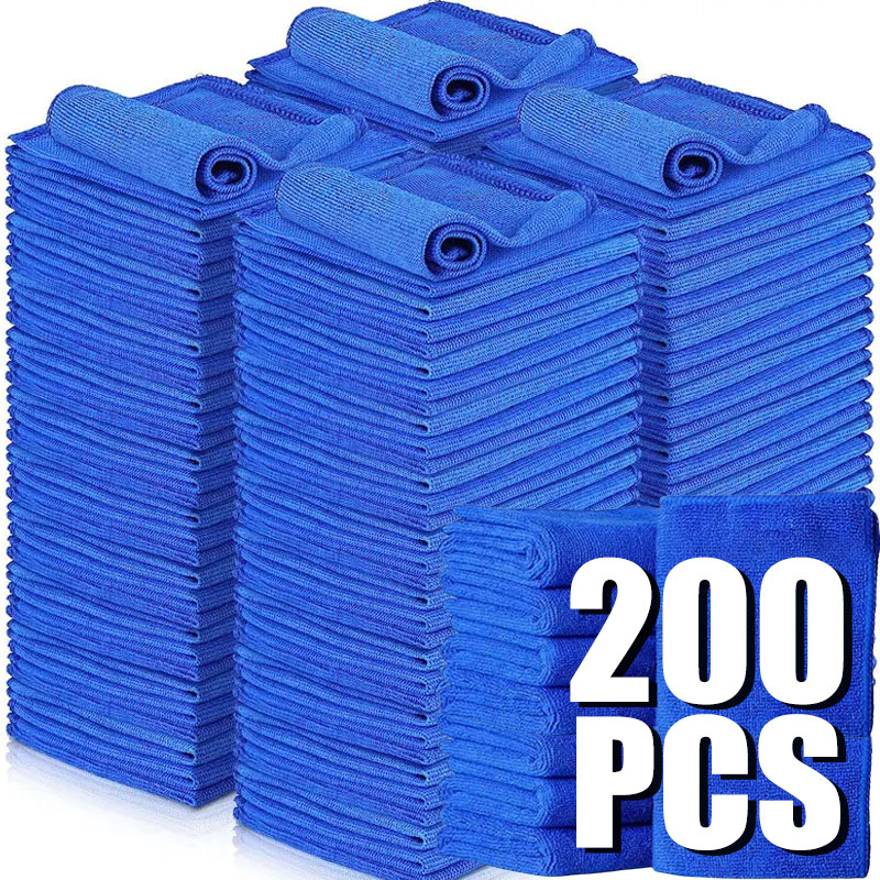 Microfiber Car Drying Towel Super Absorbent - 10/200 قطعة مناشف تنظيف السيارات المصنوعة