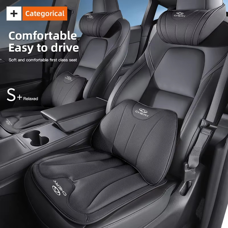 Memory Foam Car Neck Pillow Lumbar Support - مسند رأس ودعامة ظهر من الفوم