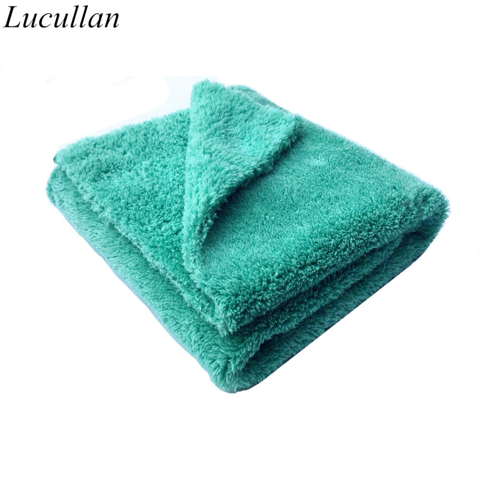 Microfiber Car Drying Towel Super Absorbent - منشفة قطيفة بدون حواف ، ألياف
