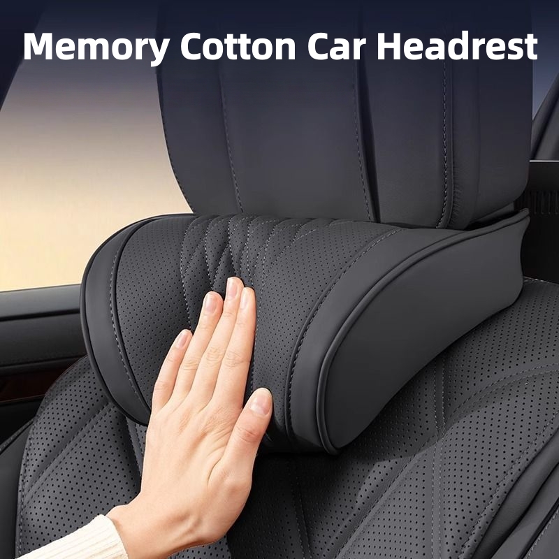 Memory Foam Car Neck Pillow Lumbar Support - وسادة مسند رأس السيارة الفاخرة من