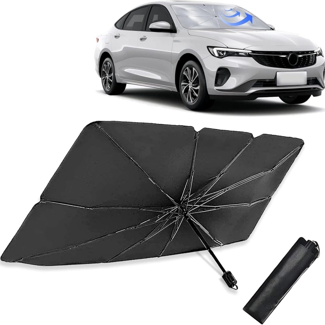 مظلة واقية من الشمس للزجاج الأ - مراجعة Car Sunshade Windshield Umbrella Foldable وسعره