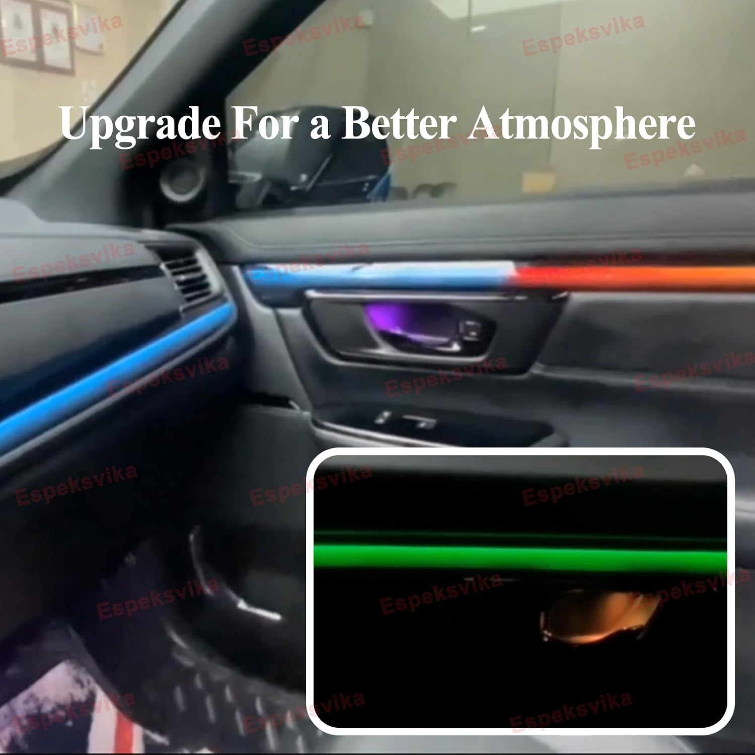 أضواء محيطة LED 18 في 1 لسيارة - مراجعة Led Ambient Interior Car Lights App Control وسعره