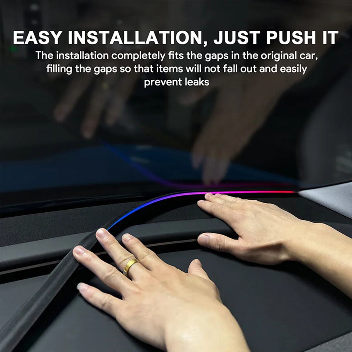 140/150 سنتيمتر LED سيارة المح - مراجعة Led Ambient Interior Car Lights App Control وسعره