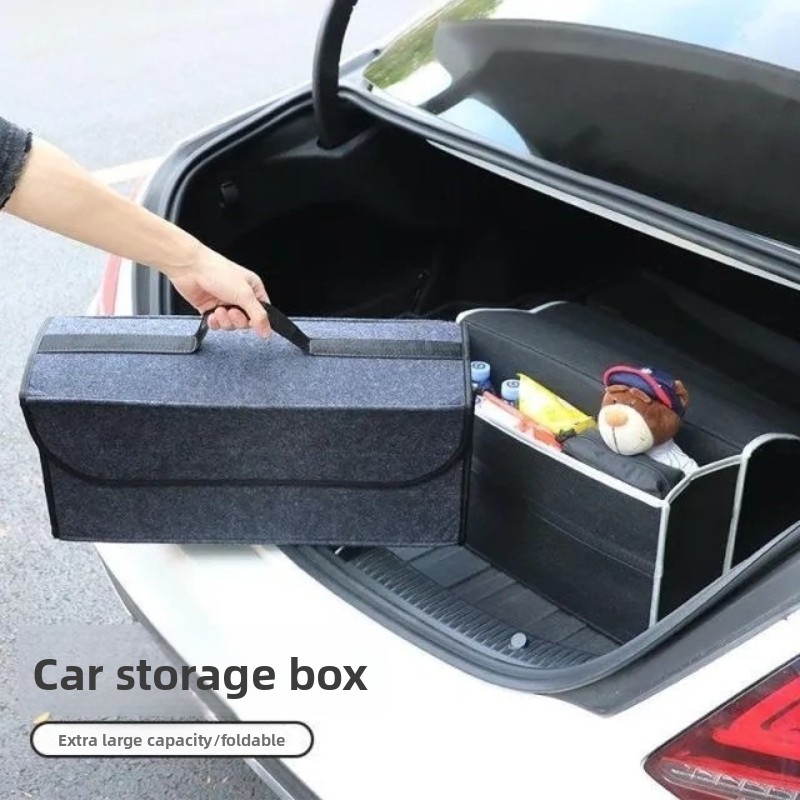 صندوق تخزين لصندوق السيارة مصن - مراجعة Car Trunk Organizer Foldable Storage Box وسعره