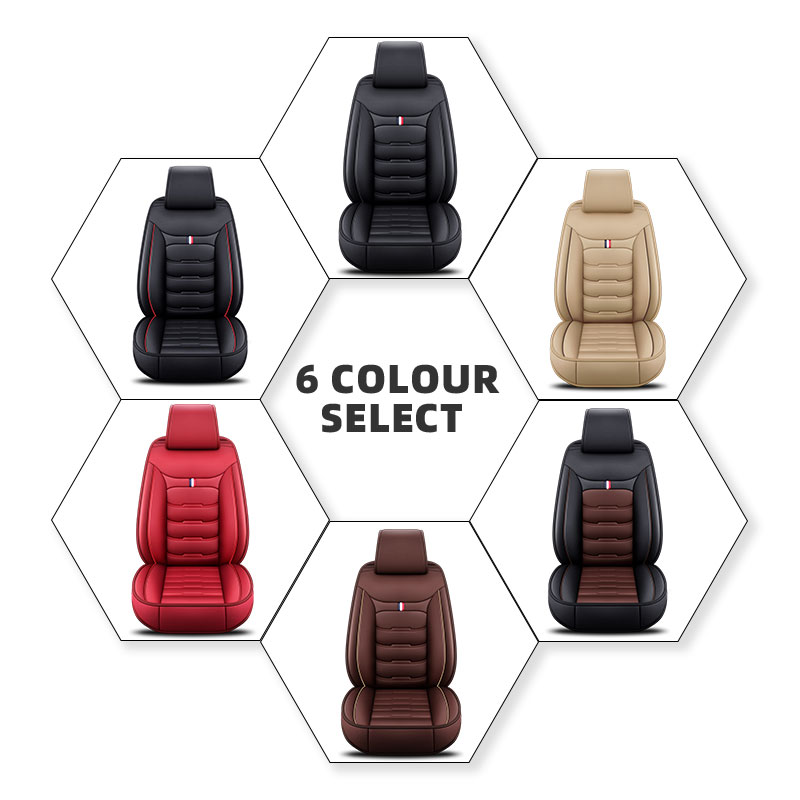 أغطية مقاعد السيارة العالمية ا - مراجعة Leather Car Seat Covers Full Set Universal وسعره
