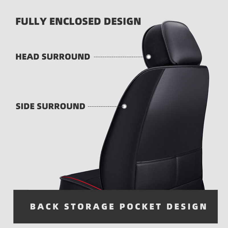 أغطية مقاعد السيارة العالمية ا - مراجعة Leather Car Seat Covers Full Set Universal وسعره
