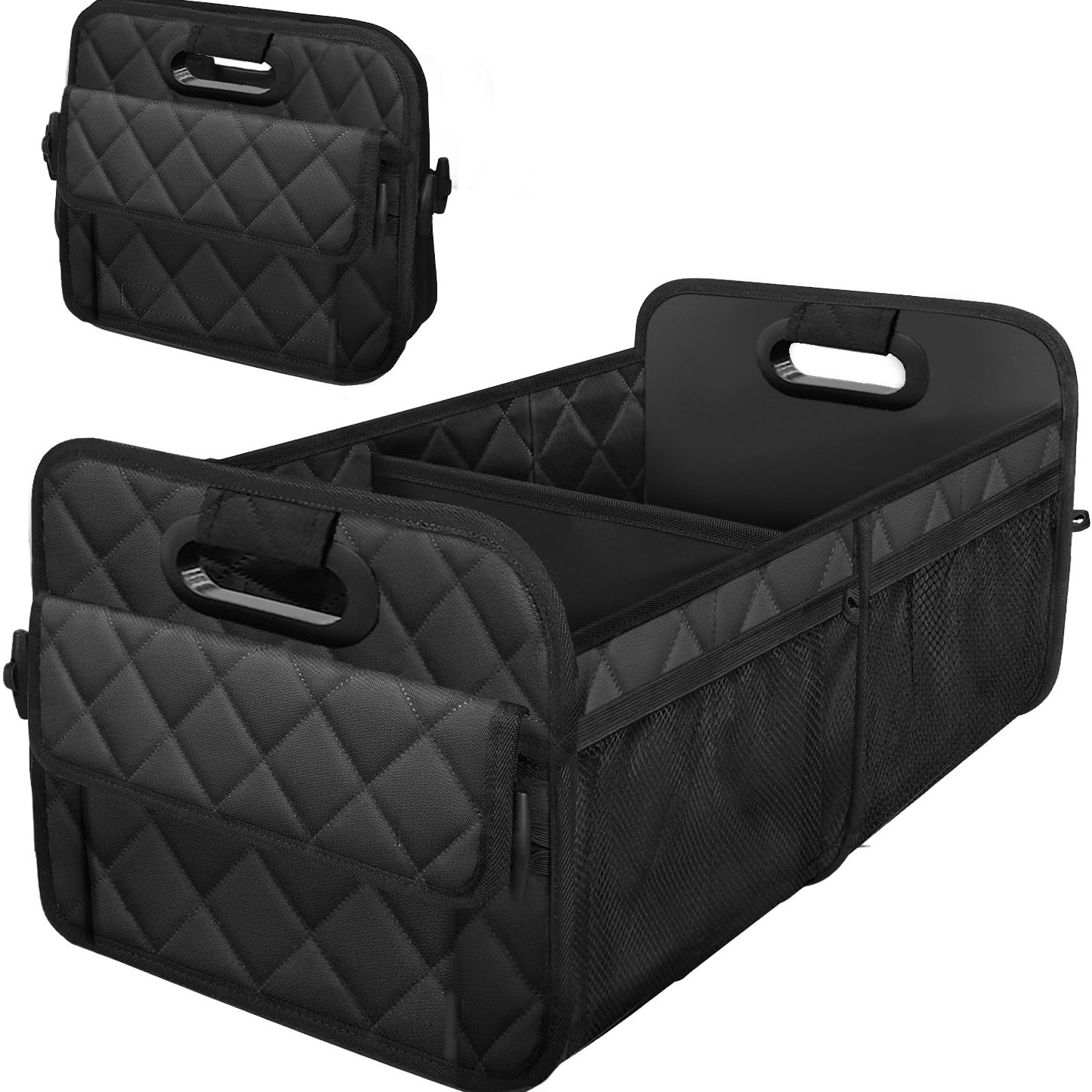 منظم صندوق السيارة للسيارات ال - مراجعة Car Trunk Organizer Foldable Storage Box وسعره