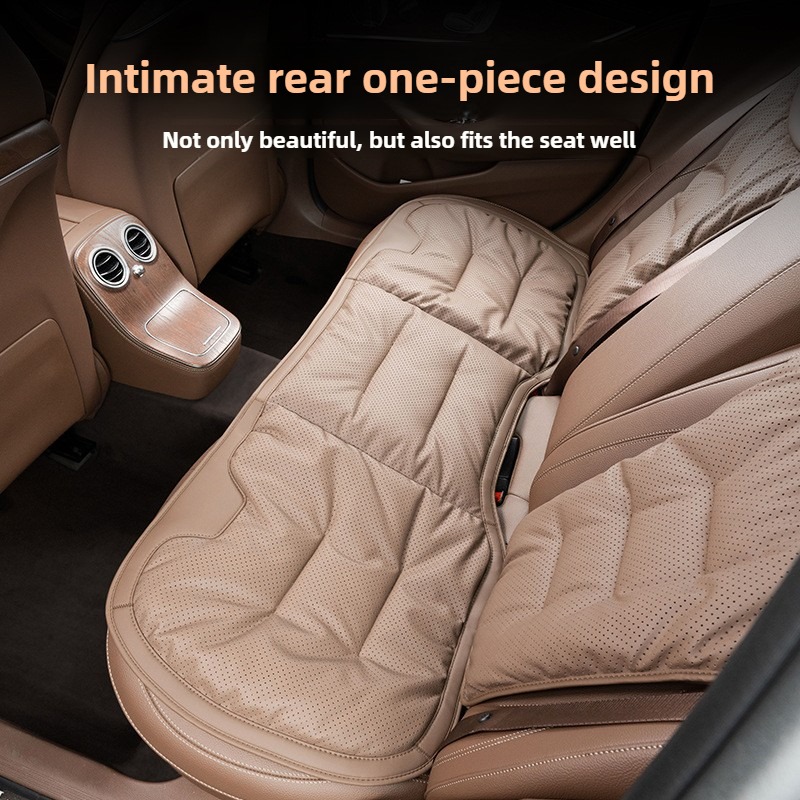 لينة نابا الجلود مقعد السيارة  - مراجعة Leather Car Seat Covers Full Set Universal وسعره