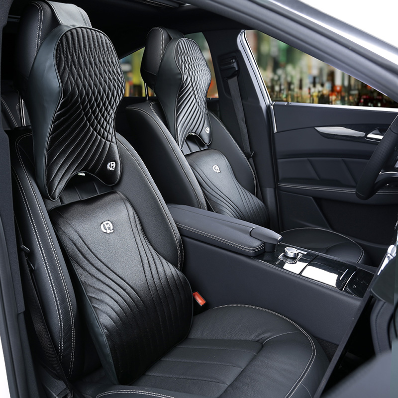 الذاكرة رغوة سيارة وسادة مجموع - مراجعة Memory Foam Car Neck Pillow Lumbar Support وسعره