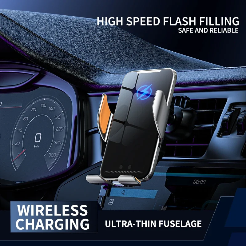 شاحن سيارة لاسلكي مغناطيسي، حا - مراجعة Wireless Car Charger Mount Fast Charging وسعره