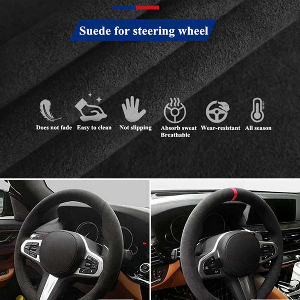 جديلة سيارة غطاء عجلة القيادة  - مراجعة Car Steering Wheel Cover Anti Slip Breathable وسعره