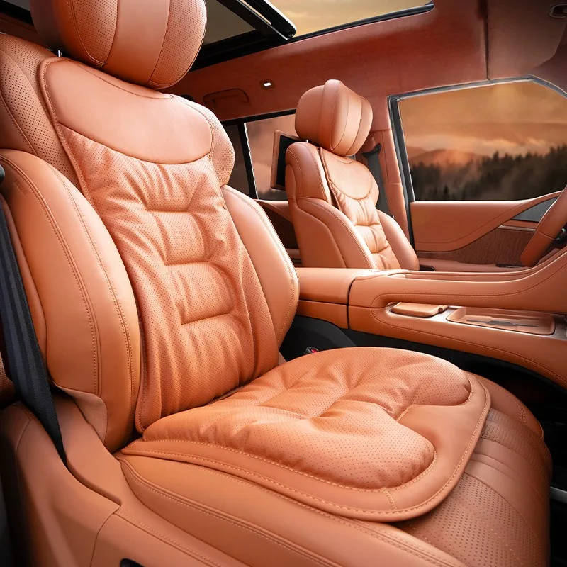أغطية مقاعد سيارات عالمية من ج - مراجعة Leather Car Seat Covers Full Set Universal وسعره
