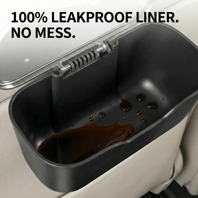 سلة مهملات للسيارة مع غطاء، حا - مراجعة Waterproof Car Trash Can With Lid وسعره