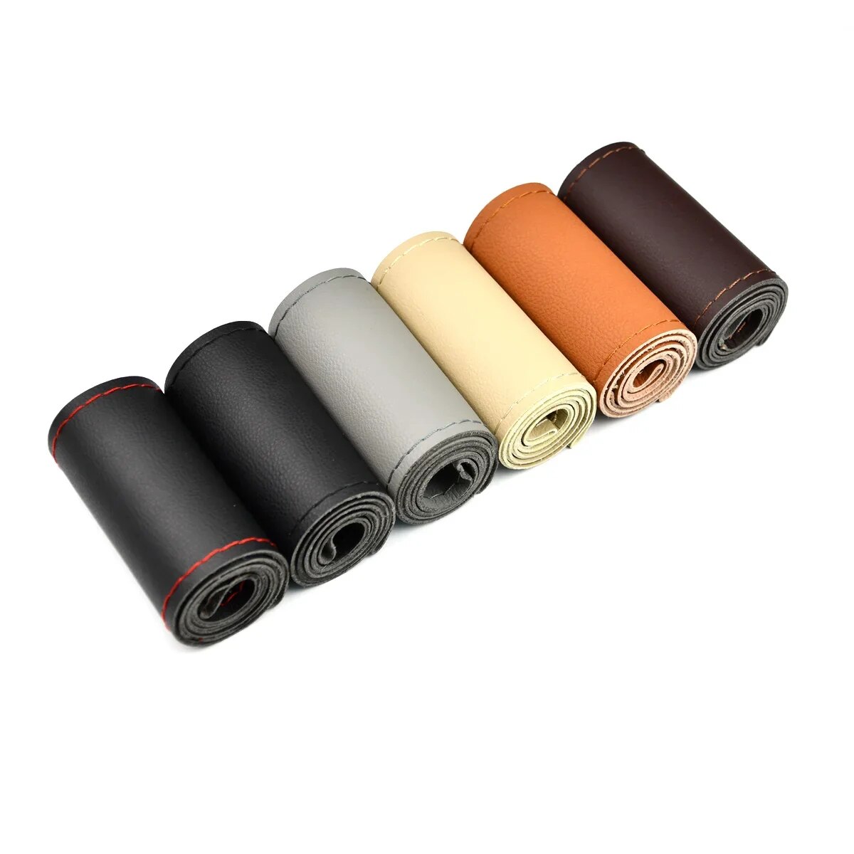 العالمي الجلود عجلة توجيه سيار - مراجعة Car Steering Wheel Cover Anti Slip Breathable وسعره