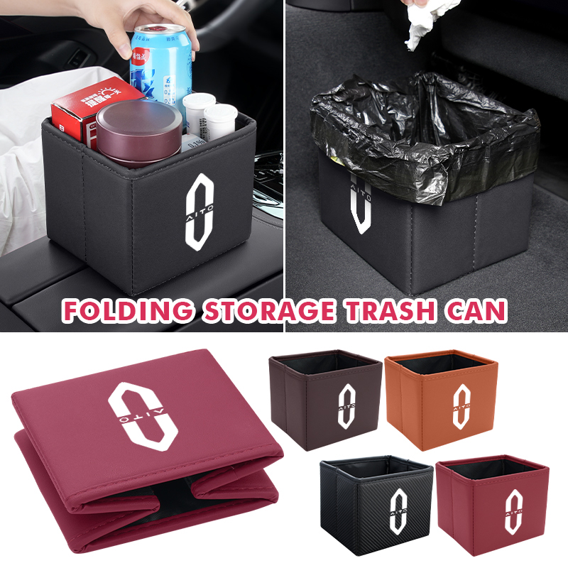 سلة مهملات للسيارة قابلة للطي  - مراجعة Waterproof Car Trash Can With Lid وسعره
