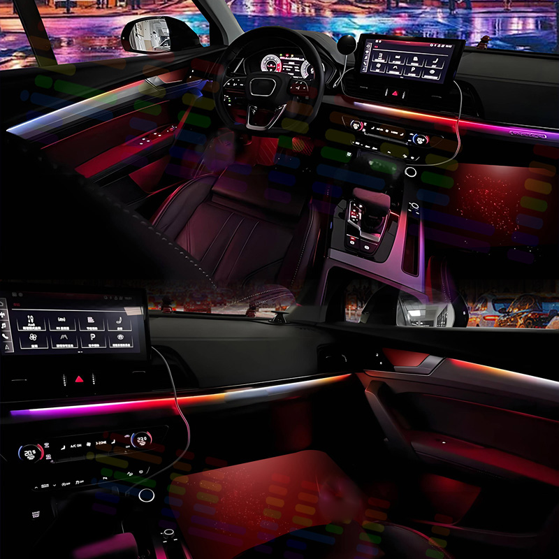 6 في 1 لسيارات بي إم دبليو 6 س - مراجعة Led Ambient Interior Car Lights App Control وسعره