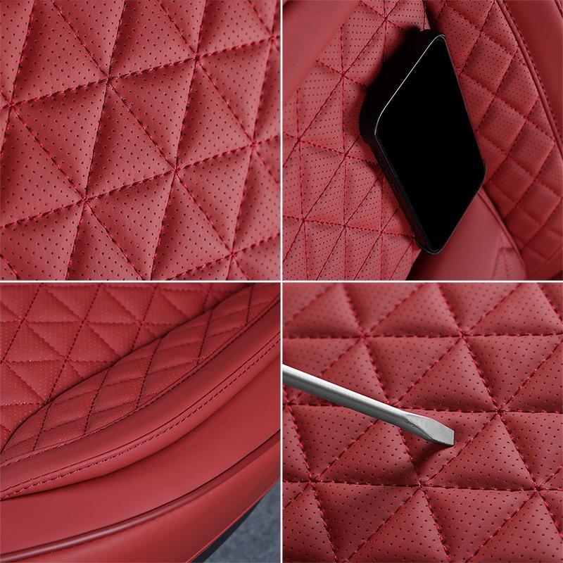 مجموعة كاملة من أغطية مقاعد ال - مراجعة Leather Car Seat Covers Full Set Universal وسعره