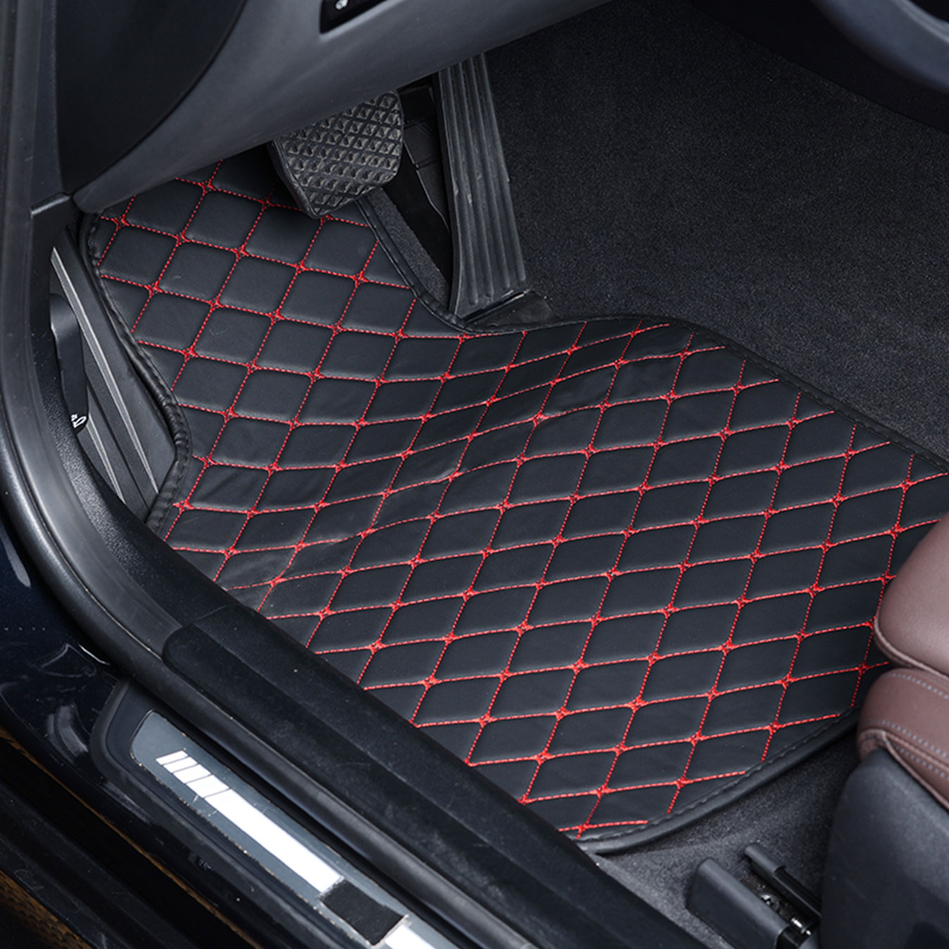 مجموعة كاملة من دواسات أرضية ل - مراجعة Car Floor Mats Universal Waterproof Leather وسعره