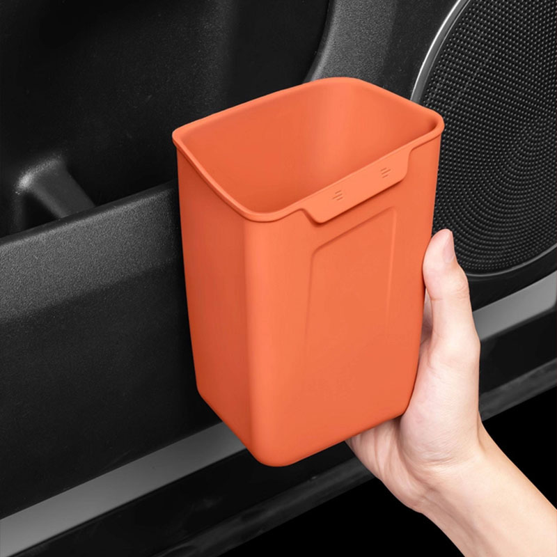 سلة مهملات عالمية للسيارة، صند - مراجعة Waterproof Car Trash Can With Lid وسعره
